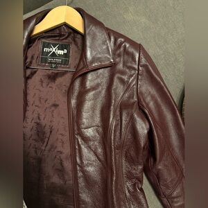 Wilsons Leather Burgundy Jacket